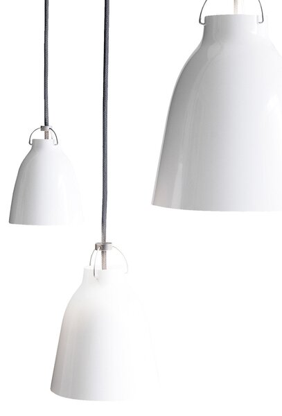 Lustră Pendul FRITZ HANSEN, Caravaggio P1, reglabil, Alb, Camera de zi, Metal, Design