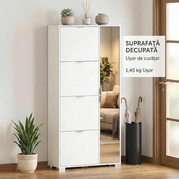 HOMCOM dulap pantofi rabatabil | Aosom Romania