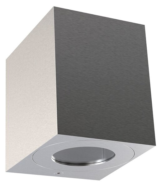 Nordlux Lampă LED pentru exterior Canto Kubi 2, 10 cm, oțel inoxidabil, Metalic, Metal, Modern