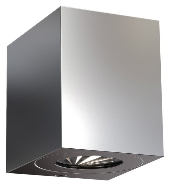 Nordlux Lampă LED pentru exterior Canto Kubi 2, 10 cm, oțel inoxidabil, Metalic, Metal, Modern