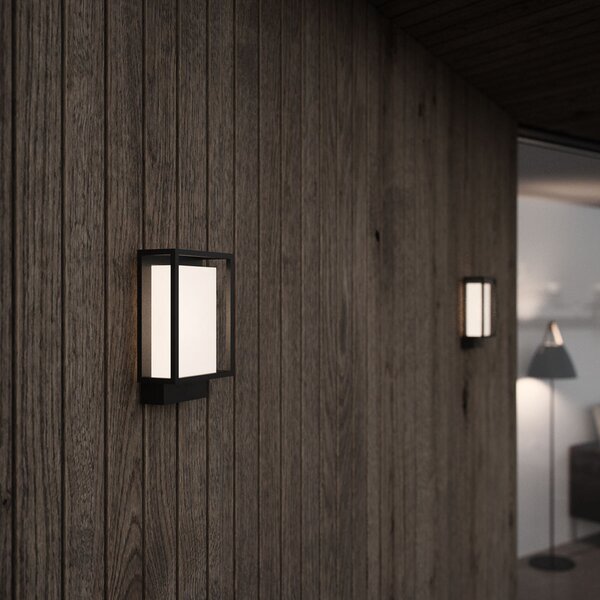 Nordlux Aplică LED exterior Nestor fără detector mișcare, Negru, Metal, Modern