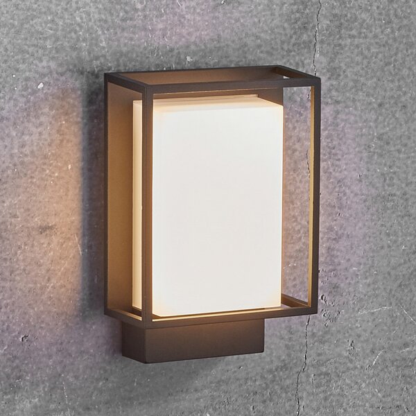 Nordlux Aplică LED exterior Nestor fără detector mișcare, Negru, Metal, Modern