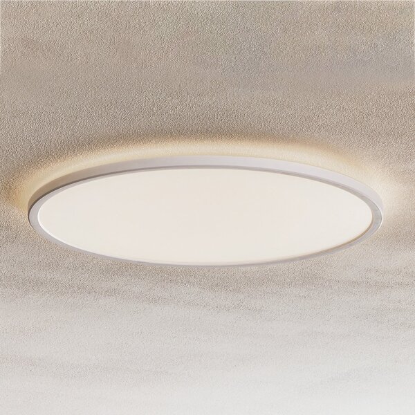 Nordlux Plafonieră LED Oja, Ø 42 cm, dimabilă, 2.700 K, reglabil, Alb, Camera de zi / sufragerie, Plastic, Modern