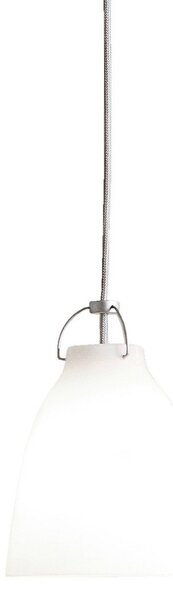 Lustră Pendul FRITZ HANSEN, Caravaggio P1, reglabil, Alb, Camera de zi, Sticlă, Design
