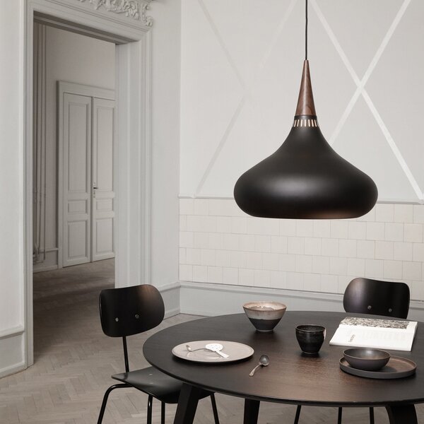 Lustră Pendul FRITZ HANSEN, Orient P3, reglabil, Negru, Camera de zi, Metal, Design