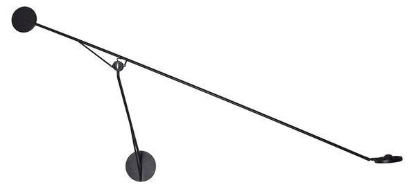 Lampă de perete DCW, Negru, Camera de zi, Aluminiu