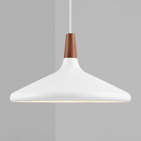 DFTP by Nordlux Lampă suspendată Nori Ø 39 cm, albă, reglabil, Alb, Camera de zi / sufragerie, Metal, Modern