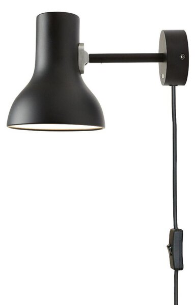 Lampă de perete Anglepoise, Type 75 Mini, Negru, Camera de zi, Metal, Design