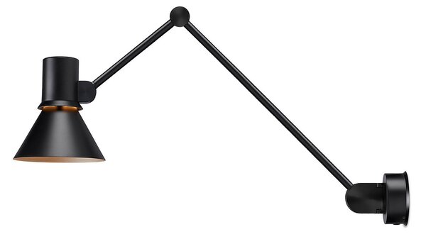 Lampă de perete Anglepoise, Type 80 W3, Negru, Camera de zi, Metal, Design