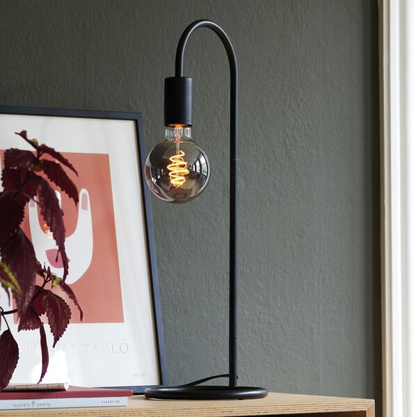 Nordlux Lampă de masă Paco, stil minimalist, Negru, Camera de zi / sufragerie, Metal, Modern