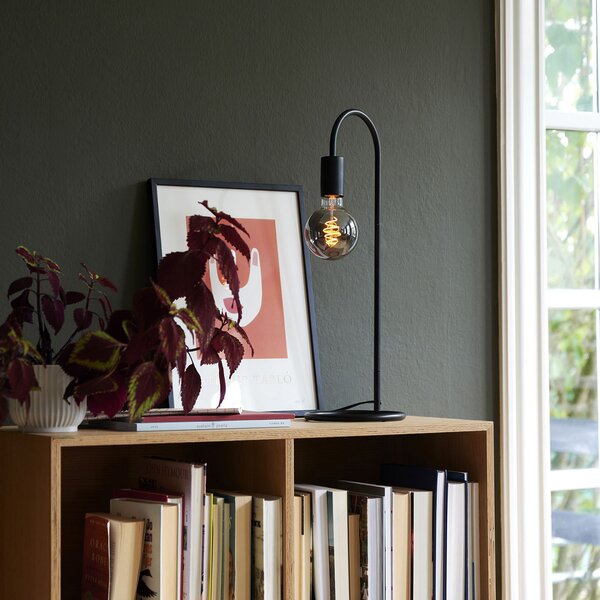 Nordlux Lampă de masă Paco, stil minimalist, Negru, Camera de zi / sufragerie, Metal, Modern