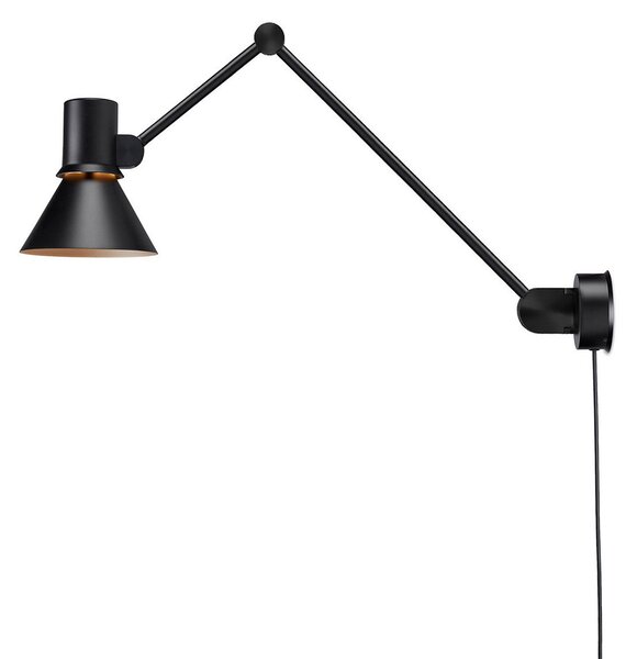 Lampă de perete Anglepoise, Type 80 W3, Negru, Camera de zi, Metal, Design