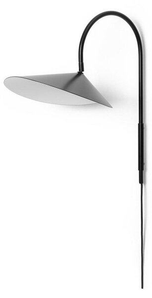 Lampă de perete ferm LIVING, Arum Swivel, Negru, Camera de zi, Metal, Design