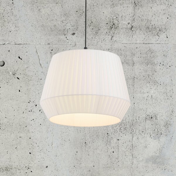 Lustră Pendul Nordlux, Dicte, reglabil, Alb, Camera de zi, Țesătură / Textil, Scandinavă
