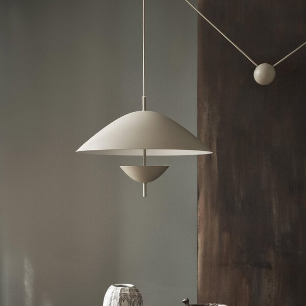 Lustră Pendul ferm LIVING, Lod, reglabil, Bej, Camera de zi, Metal, Design