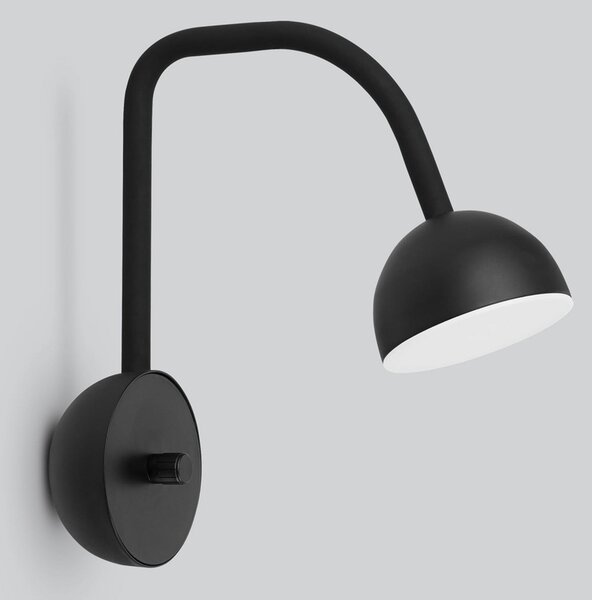 Northern Blush aplică de perete LED negru, reglabil, Negru, Camera de zi / sufragerie, Metal, Design