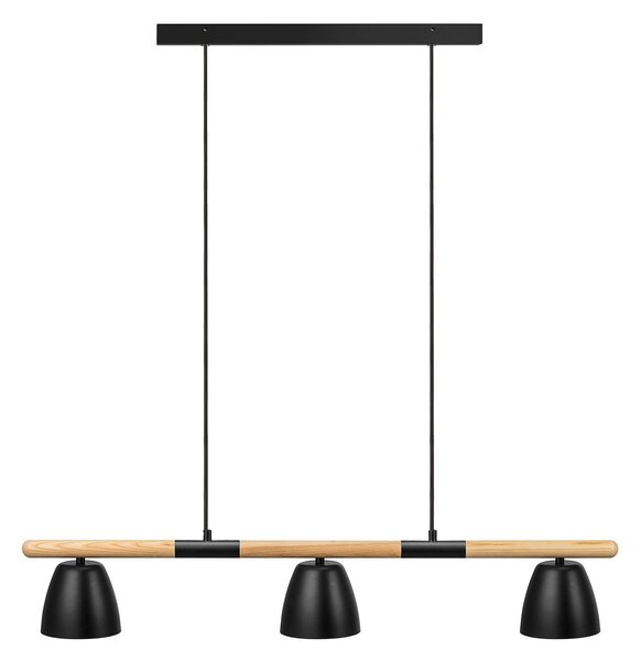 Lustră Pendul Nordlux, Theo, reglabil, Negru, Bucătărie, Metal, Modern