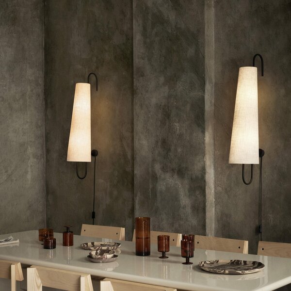 Lampă de perete ferm LIVING, Ancora, Negru, Camera de zi, Metal, Design