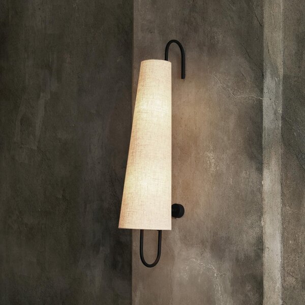 Lampă de perete ferm LIVING, Ancora, Negru, Camera de zi, Metal, Design