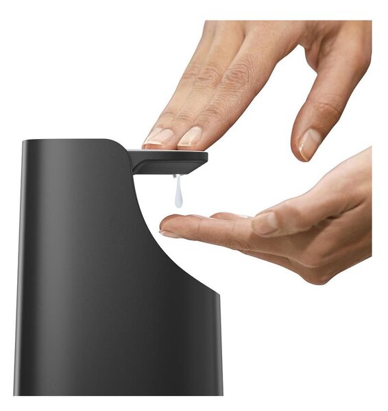 Dozator de săpun lichid negru din plastic 350 ml Slim – Joseph Joseph