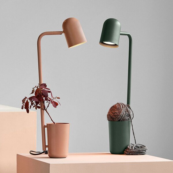 Northern lampă de masă Buddy table verde închis, Verde, Camera de zi / sufragerie, Metal, Scandinavă