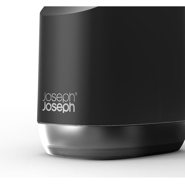 Dozator de săpun lichid negru din plastic 350 ml Slim – Joseph Joseph