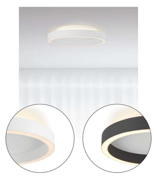 Plafoniere Halo Design, reglabil, Alb, dormitor, Plastic