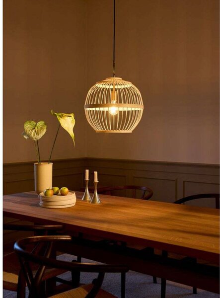 Lustră Pendul Halo Design, Lemn, Sala de mese, Lemn