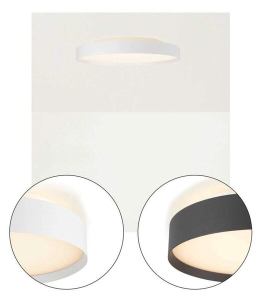 Plafoniere Halo Design, reglabil, Alb, dormitor, Plastic