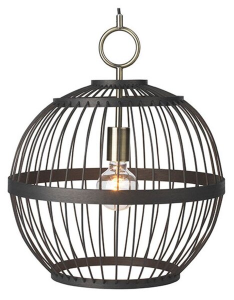Lustră Pendul Halo Design, Negru, Sala de mese, Lemn