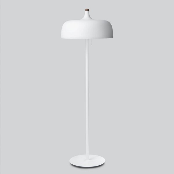 Northern Acorn lampă de podea alb mat, Alb, Camera de zi / sufragerie, Metal, Design