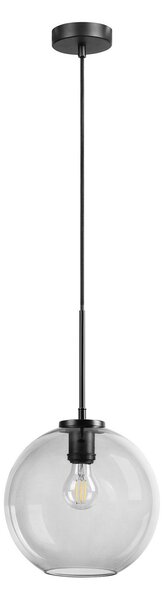 Lustră Pendul Dyberg Larsen, Loop, reglabil, Negru, Camera de zi, Sticlă