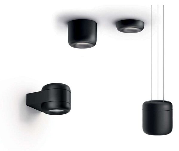 Lampă de perete Serien Lighting, reglabil, Negru, Camera de zi, Aluminiu