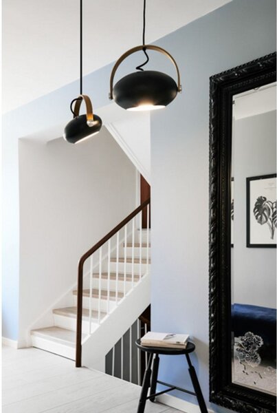 Lustră Pendul Halo Design, Negru, Sala de mese, Sticlă