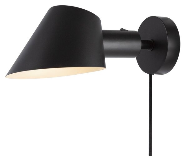Lampă de perete DFTP by Nordlux, Stay Short, Negru, dormitor, Metal, Design