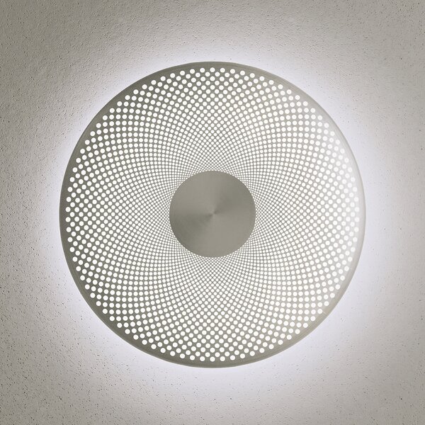 Northern Glint aplică de perete LED, alb, reglabil, Alb, Camera de zi / sufragerie, Metal, Design