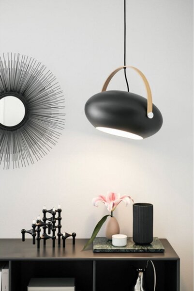 Lustră Pendul Halo Design, Negru, Sala de mese, Sticlă