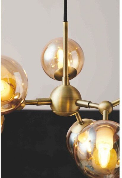 Lustră Pendul Halo Design, Auriu / Alamă, Sala de mese, Metal