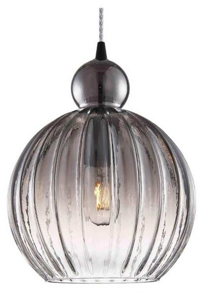 Lustră Pendul Halo Design, Gri, Sala de mese, Sticlă