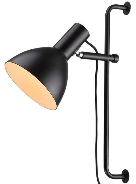 Lampă de perete Halo Design, Negru, Camera de zi, Metal