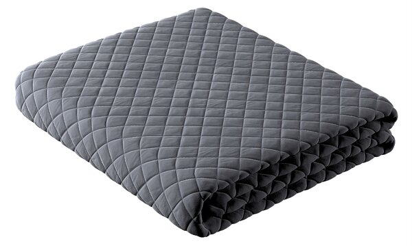 Cuvertura matlasata cu diamante culoare gri Țesătură gloss, catifea