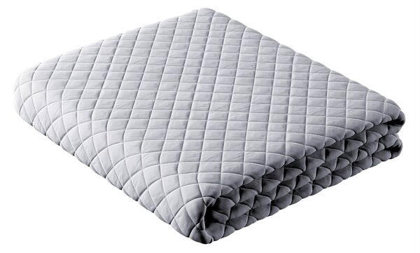 Cuvertura matlasata cu diamante culoare gri Țesătură gloss, catifea