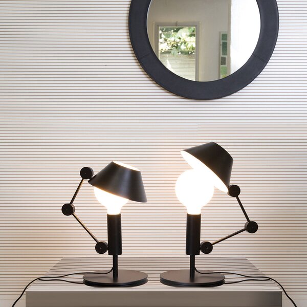 Nemo Lampă de masă Mr. Light, abajur mobil, Negru, Camera de zi / sufragerie, Metal, Design