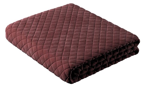 Cuvertura matlasata cu diamante culoare roșu Țesătură gloss, catifea