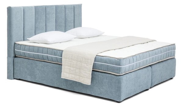 Pat boxspring albastru 160x200 cm Olia Bold Line – Bonami Selection