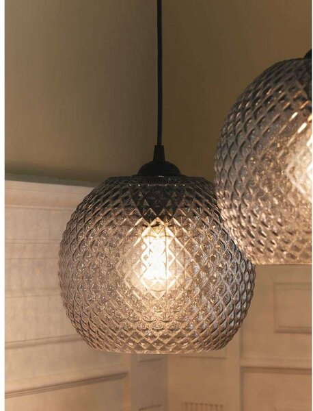 Lustră Pendul Halo Design, Gri, Sala de mese, Sticlă
