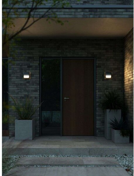 Oliver Square Aplică de perete exterior Negru - Nordlux
