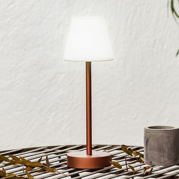 Newgarden Lola Slim lampă masă LED acum., aur rosé, reglabil, Roz / Rosé, Plastic, Modern