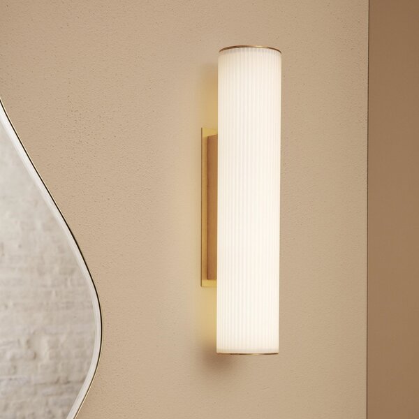 Lampă de perete ferm LIVING, Vuelta 40, reglabil, Alb, Camera de zi, Sticlă, Design