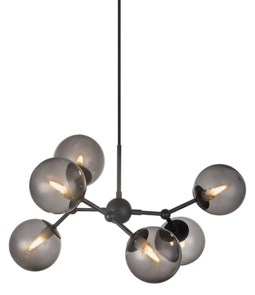 Lustră Pendul Halo Design, Gri, Sala de mese, Metal